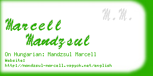 marcell mandzsul business card